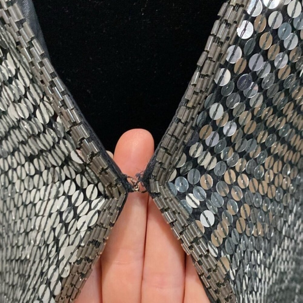 Vintage Sequin Jacket Size Large - image 4